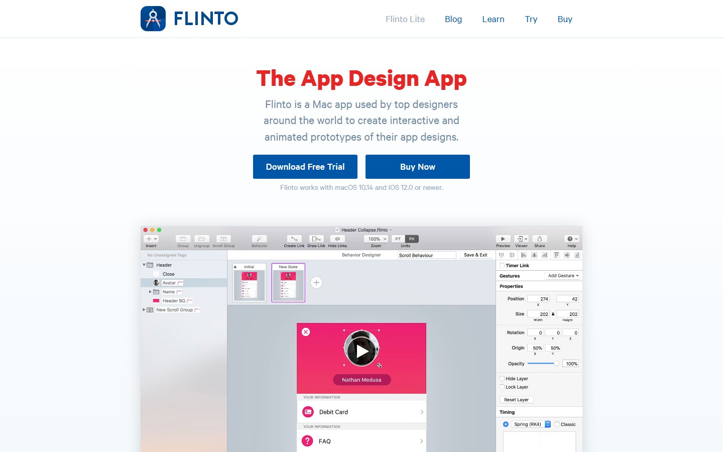 Flinto screenshot