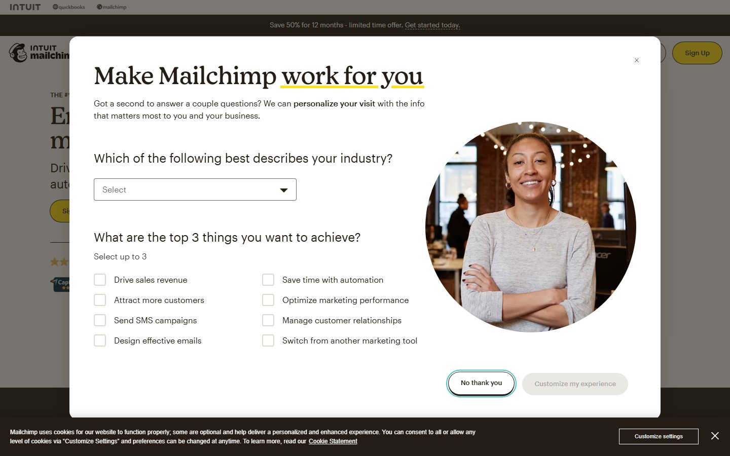 Mailchimp screenshot