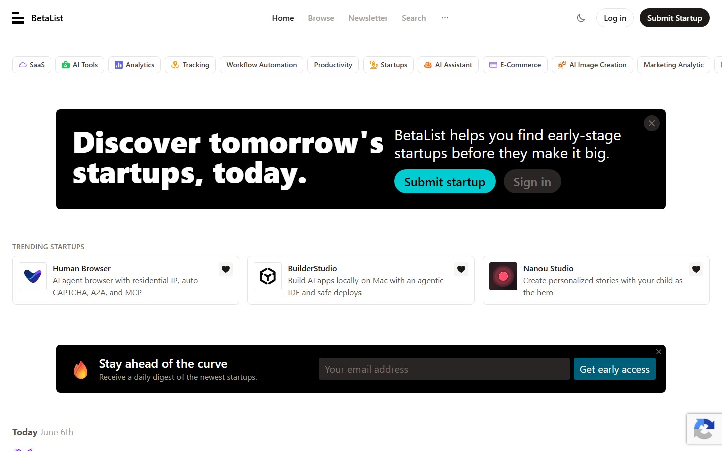BetaList screenshot