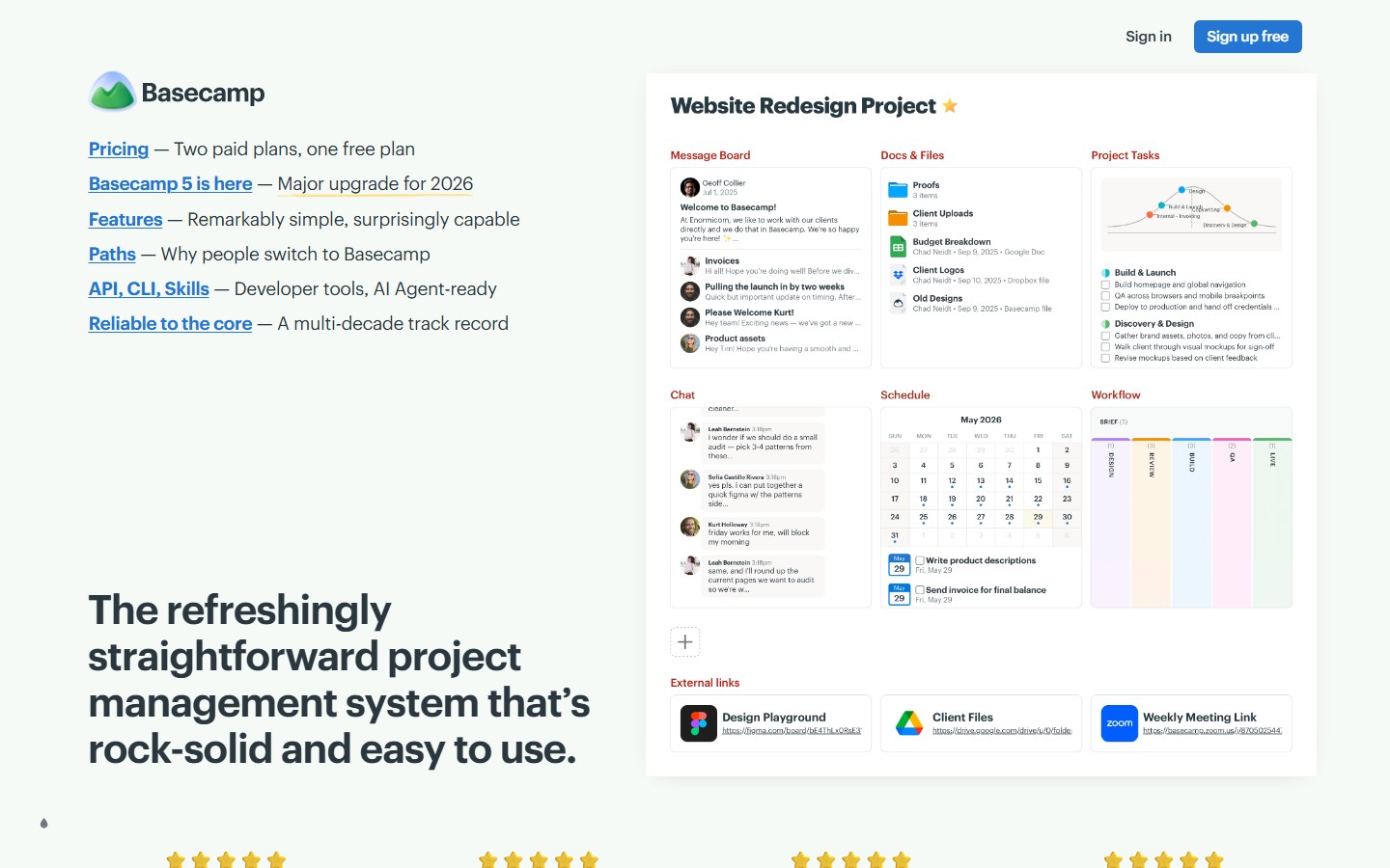 BaseCamp screenshot