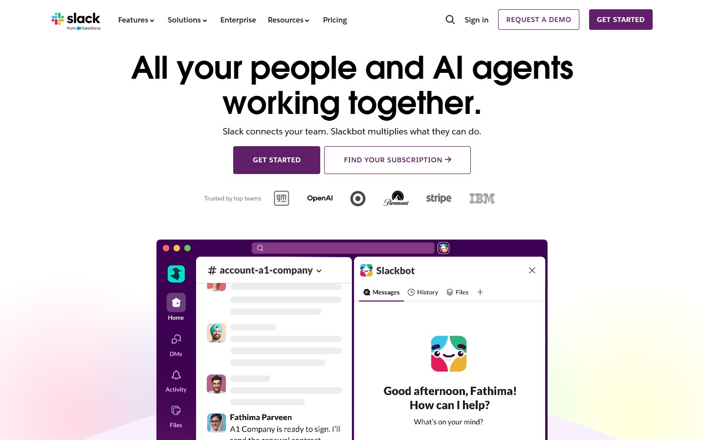 Slack screenshot