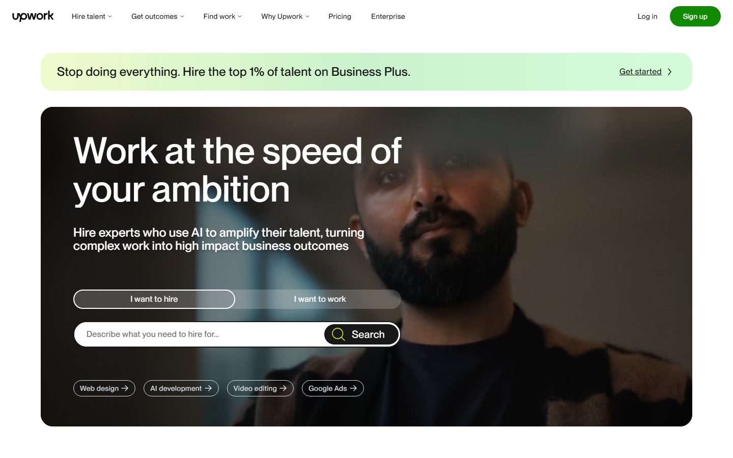 Upwork screenshot
