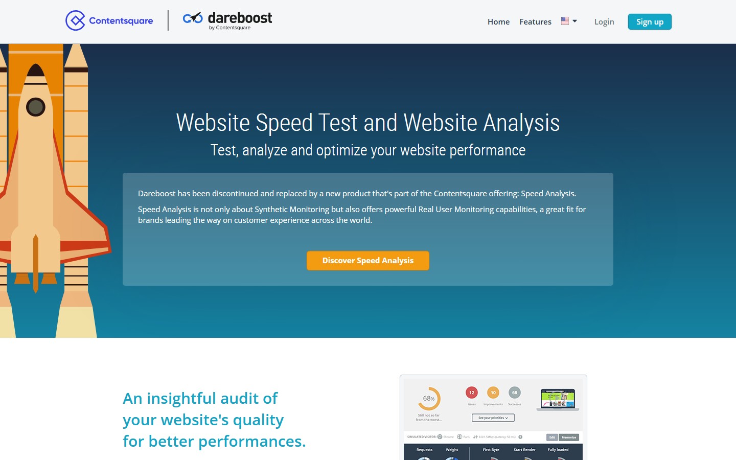 Dareboost screenshot