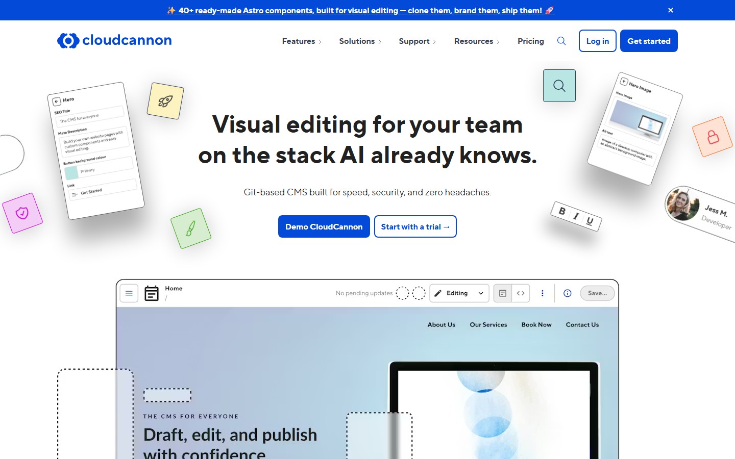 CloudCannon screenshot