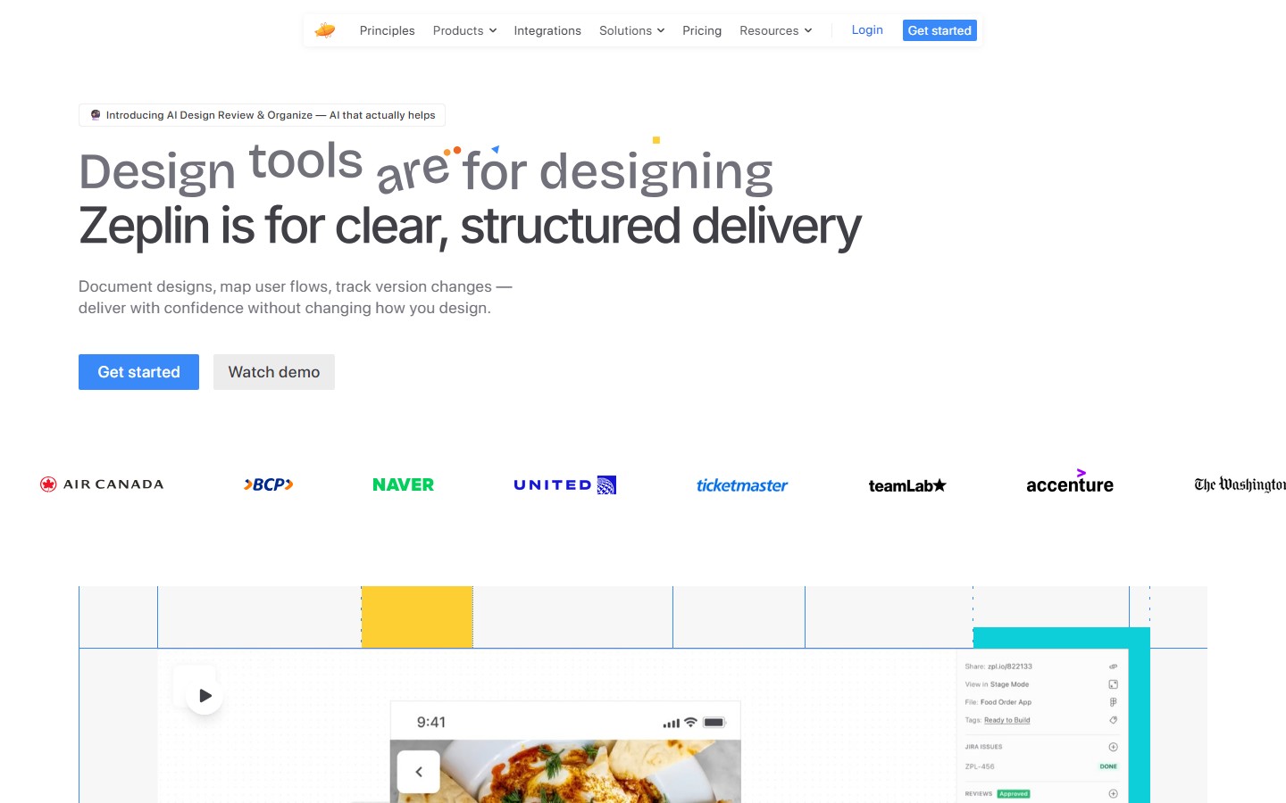 Zeplin screenshot