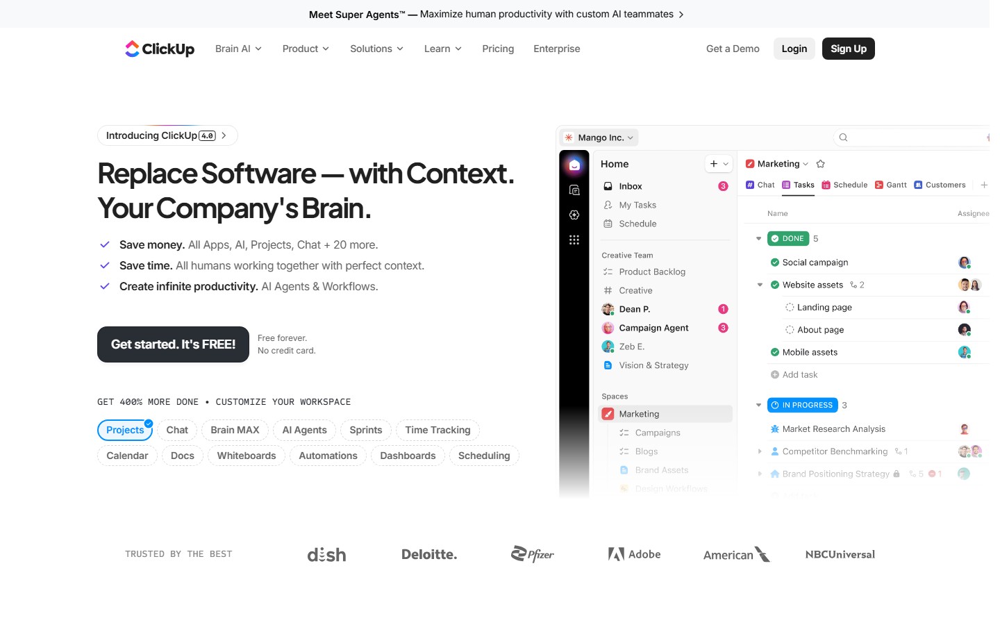 ClickUp screenshot