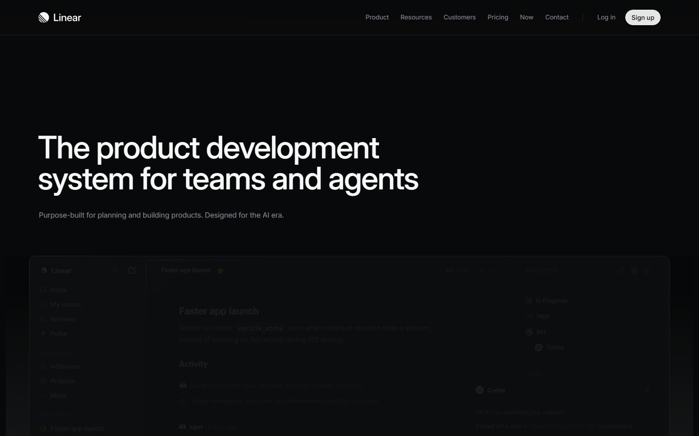 Linear screenshot