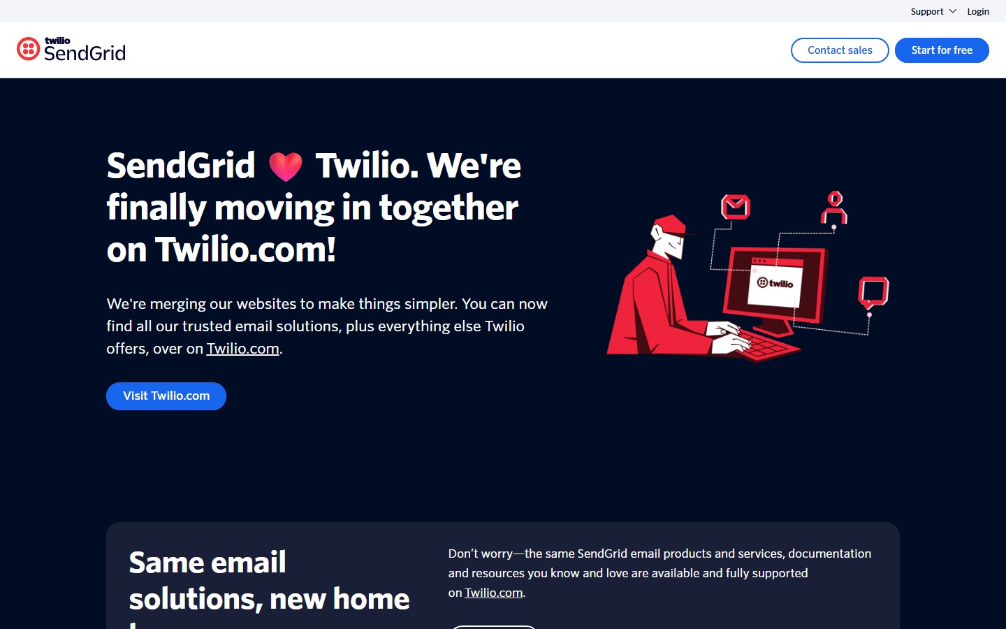 SendGrid screenshot