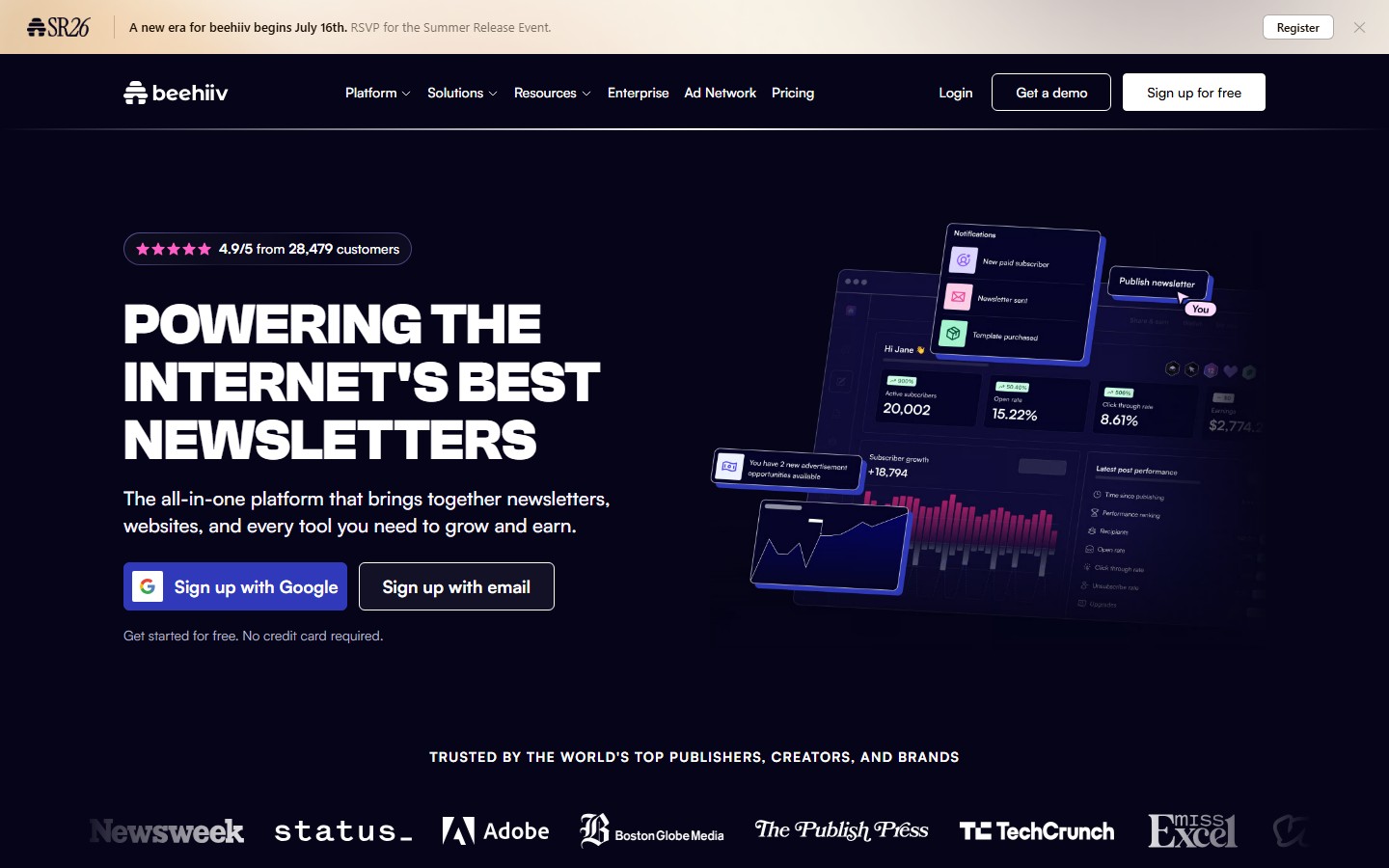 Beehiiv screenshot