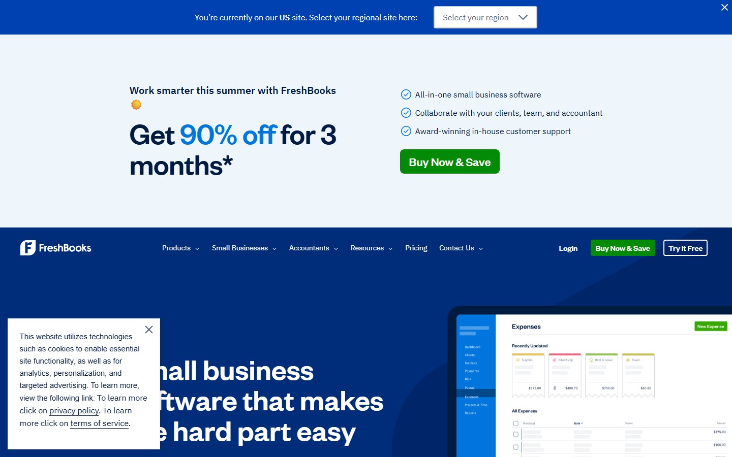 FreshBooks screenshot
