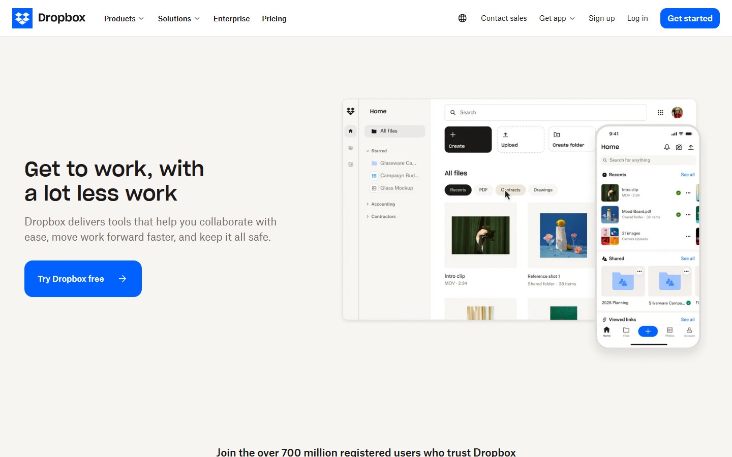 Dropbox screenshot